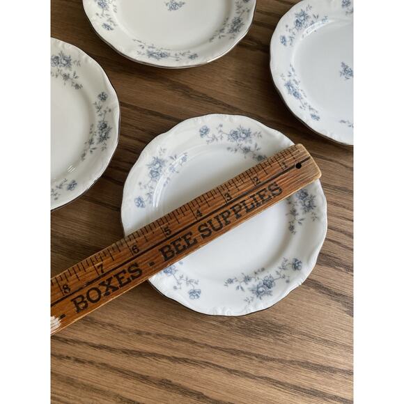 Johann Haviland Bavaria Germany Blue Garland Fine China 6.25" Dessert Plates (4) - Picture 3 of 3